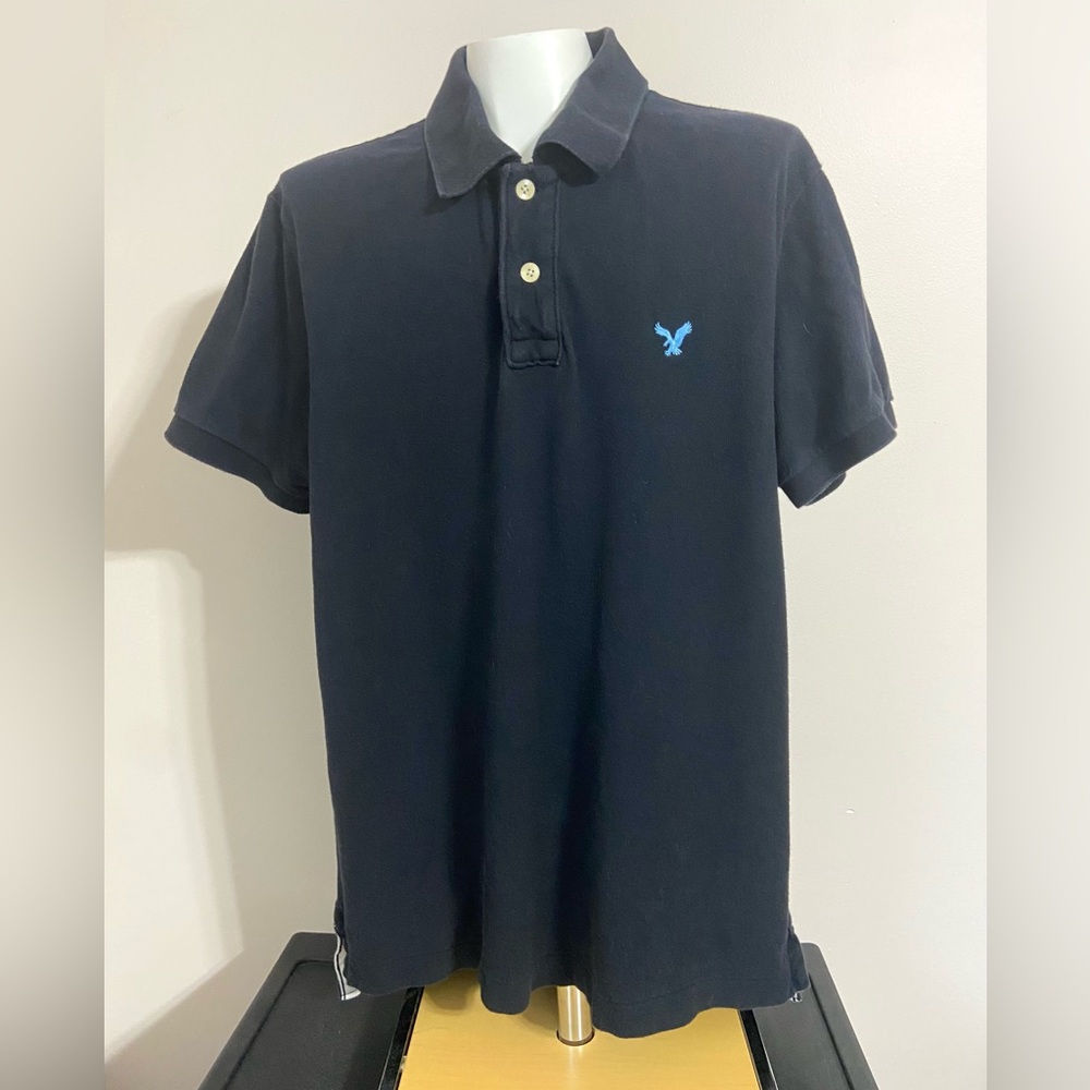 4/$15 American Eagle Outfitters Men’s Dark Polo with Logo